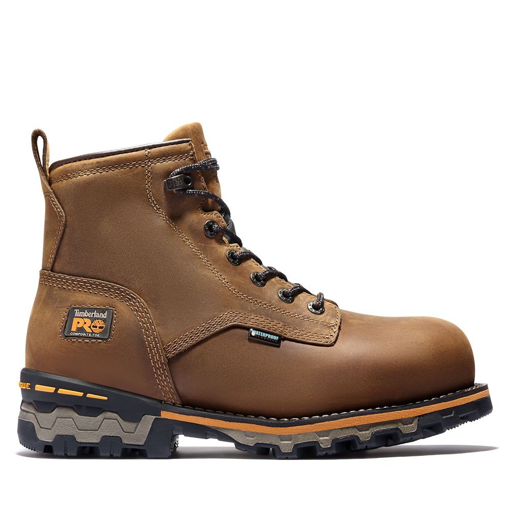 Bocanci De Muncă Timberland Barbati Maro - Pro® Boondock 6\" Comp Toe - Romania - VXLWDQ094